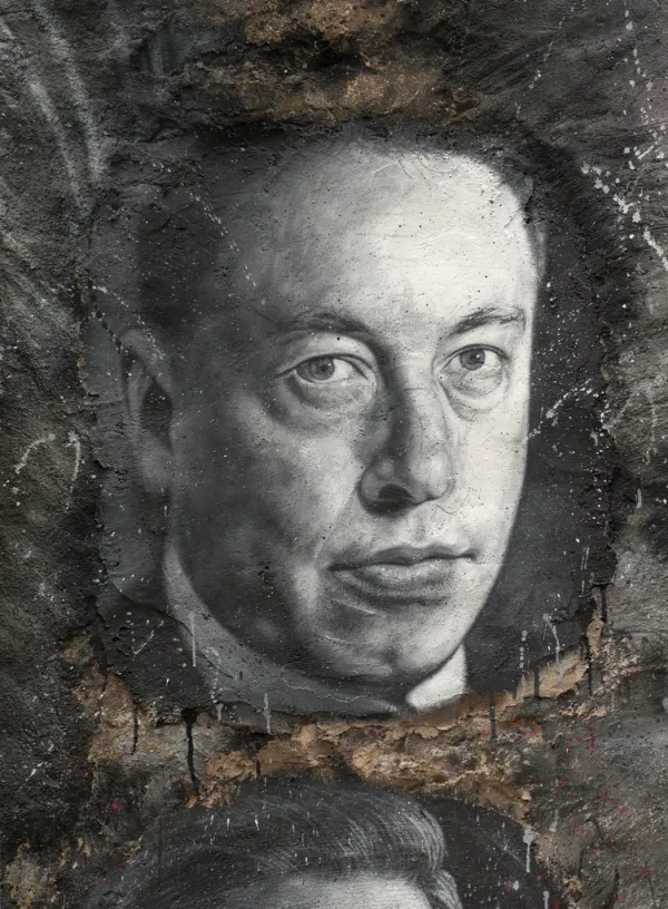 Elon Musk, painted portrait _DDC2289