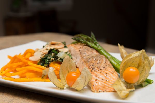 Tuscan Salmon Butternut Squash Fettuccine.