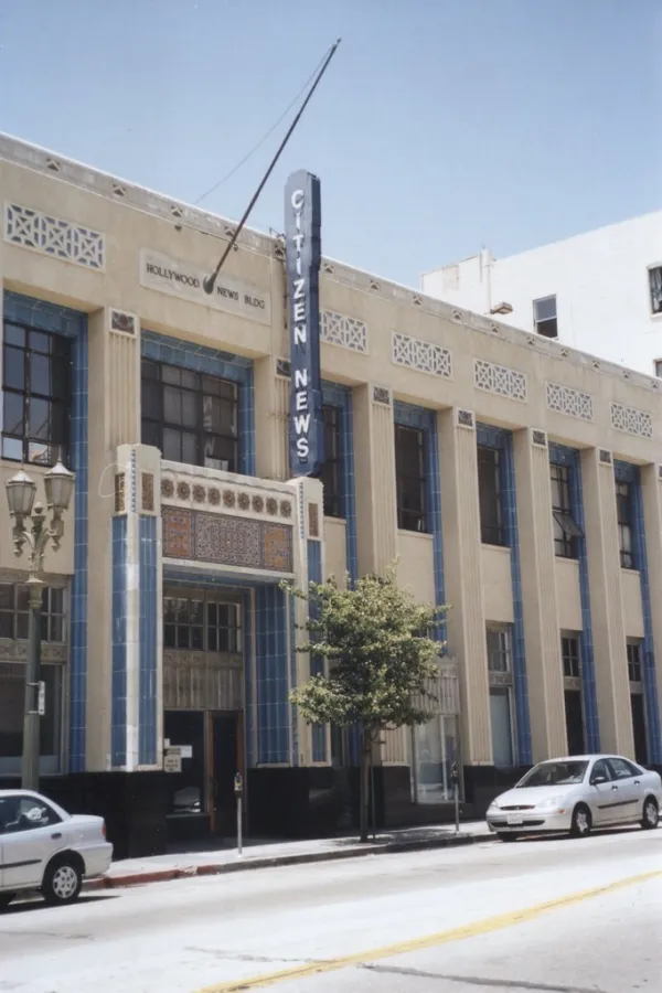 Hollywood Citizen News Building, Hollywood, Los Angeles, CA - Now Closed