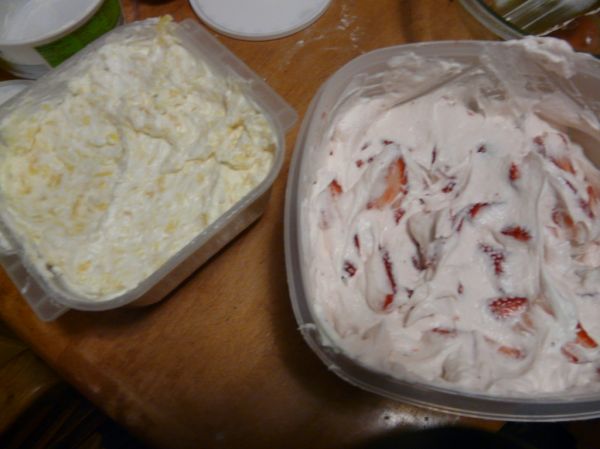 Banana Split Birthday Cake - Fillings