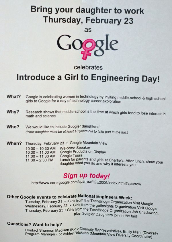 Google female engineering