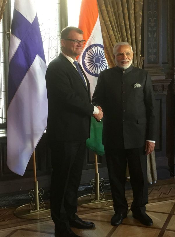 Prime Minister Juha Sipilä and India's Prime Minister Narendra Modi met in the India-Nordic Summit in Stockholm 17.4.2018