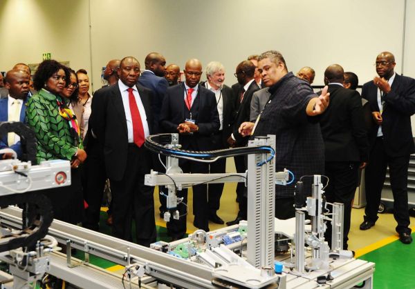 Deputy President Cyril Ramaphosa visits Gauteng Automotive Learning Centre delivers opening remarks of last HRDC meeting