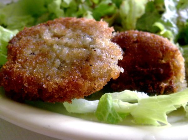 Rice-leftovers fritters / Croquetas de arroz