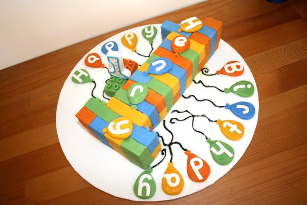 Henry's 1st Birthday Lego Cake I