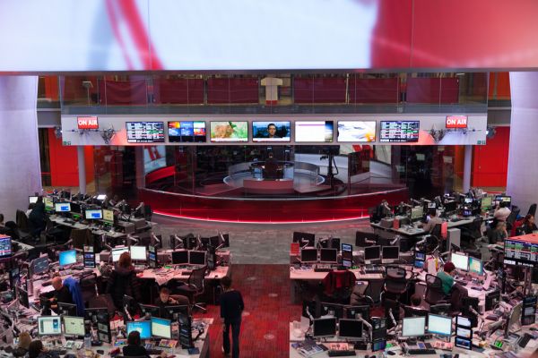 Interview in the BBC News studio