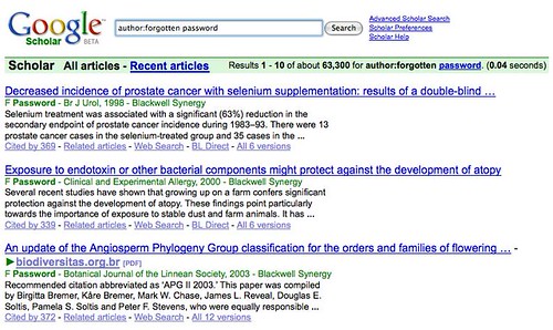 Professor Forgotten Password