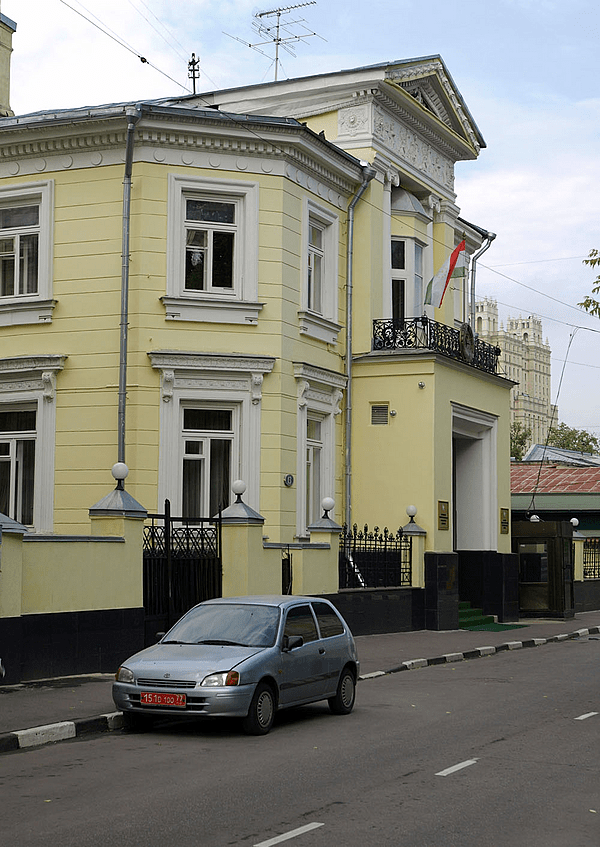 Moscow, Granatny 13, embassy of Tajikistan