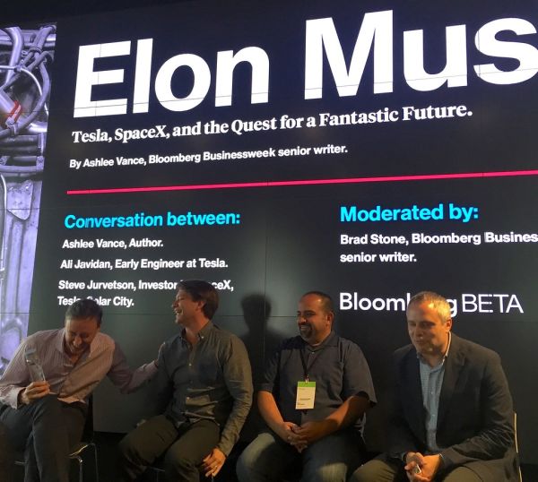 Having fun with Ashlee Vance as we discover he is actually a guy, at the Elon Musk book salon.