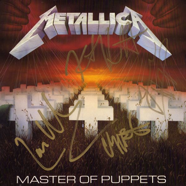 Metallica Master Of Puppets Signed