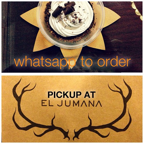 #cafemaurina available for pickups at @eljumana every Friday! Whatsapp 8144777 to order. :) Mini Salted Caramel No Bake Cheesecake @ $3 each Mini Banoffee Pie @ $4 each Meatlove Cupcakes with Mashed Potato Frosting @ $10 per box of 4