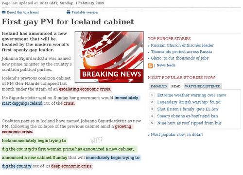 Whoops, BBC news!