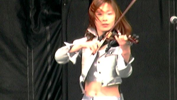 Red Hair, Electric Violin and Bow