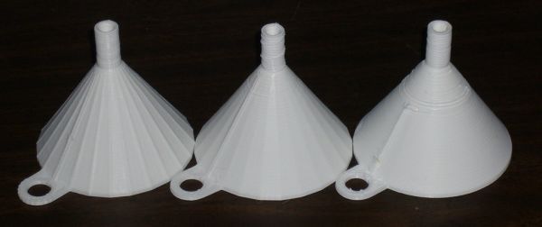 Printed funnels, different firmware