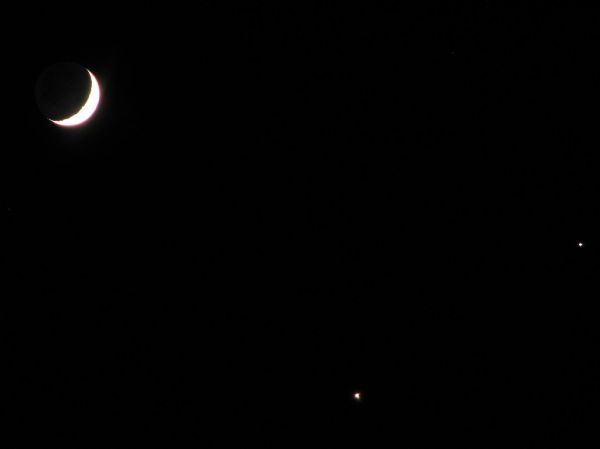 Moon Venus Jupiter.