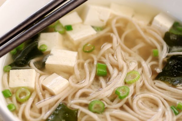 miso soup with soba