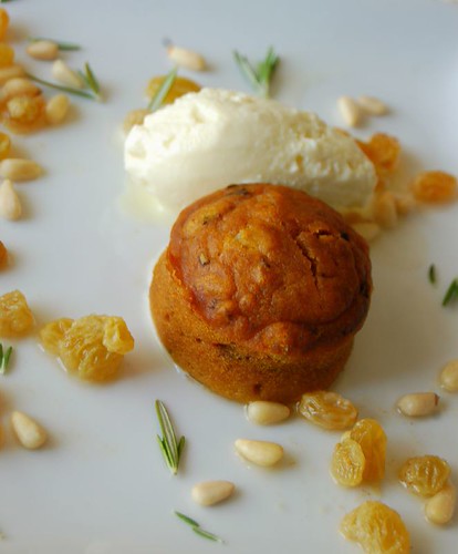 29th Birthday Cake: Babbo Pumpkin Rosemary Cake with Olive Oil Gelato