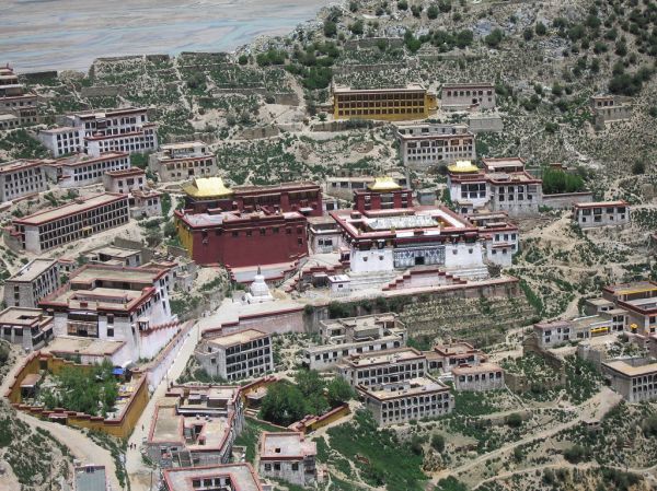 Ganden monastery view from the high kora, Tibet