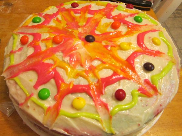 Tie-Dye birthday cake