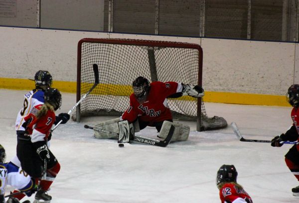 The 2012 Chicago Fury U14 AAA Girls Hockey Team vs Naperville Sabres Boys Pee Wee's in an exhibition game at Rocket Ice Arena in Naperville, Illinois on February 22nd, 2013.