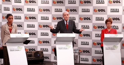 Serra no debate Folha UOL