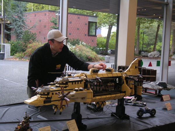 Dave DeGobbi with his Goliath Airship
