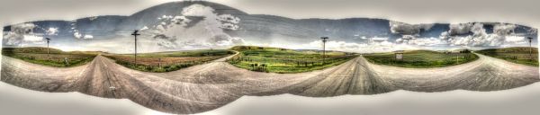 Google Street View - Pan-American Trek - Highway 87, Montana