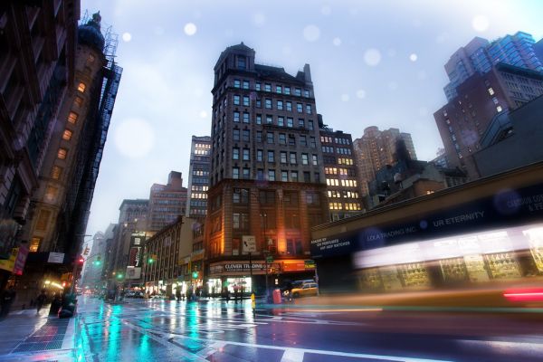 'Slick Streets', United States, New York, New York City, Broadway, Rainy Night