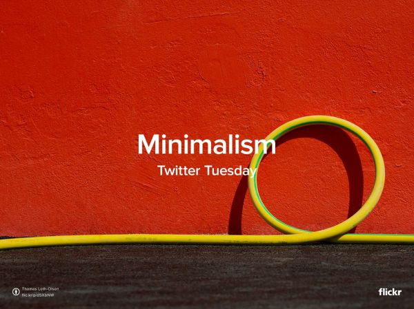 Twitter Tuesday: Minimalism