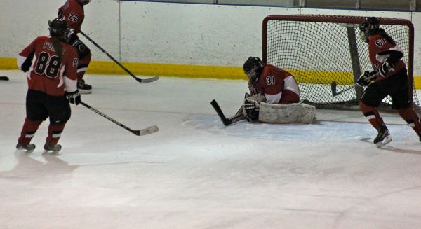 The 2012 Chicago Fury U14 AAA Girls Hockey Team vs Naperville Sabres Boys Pee Wee's in an exhibition game at Rocket Ice Arena in Naperville, Illinois on February 22nd, 2013.