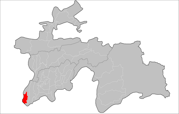 Location of Nosiri Khusrav District in Tajikistan