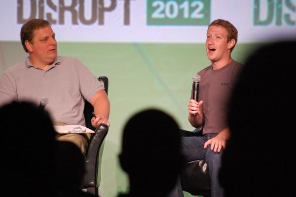 Mark Zuckerberg and Michael Arrington