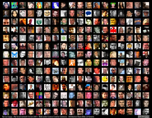 My social Network on Flickr, Facebook, Twitter and MyblogLog