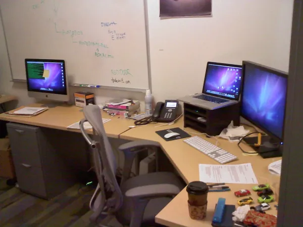 My new office, 2011, western half of room E-1131