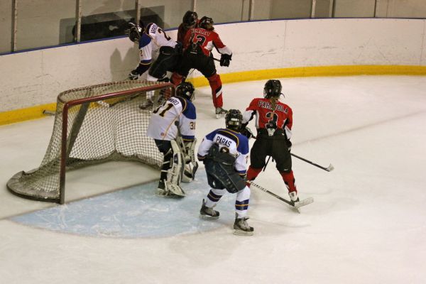 The 2012 Chicago Fury U14 AAA Girls Hockey Team vs Naperville Sabres Boys Pee Wee's in an exhibition game at Rocket Ice Arena in Naperville, Illinois on February 22nd, 2013.
