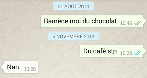 message reçu whatsapp coche blue