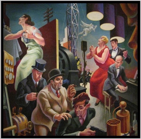 New Britain Museum of American Art - Connecticut - Thomas Hart Benton Murals - The Arts of Life in America