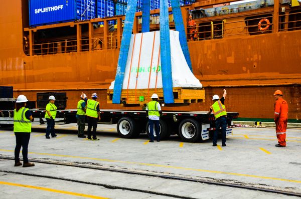 $25 million state-of-the-art cancer treatment equipment moves through JAXPORT