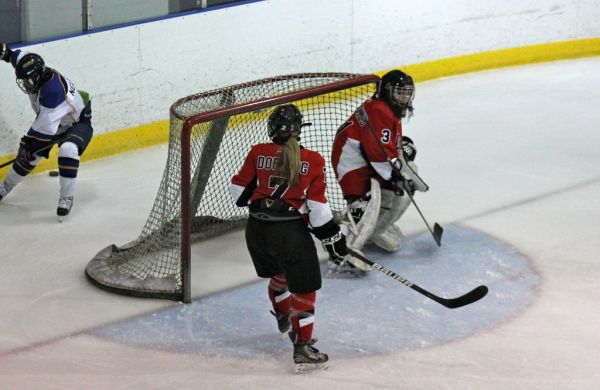 The 2012 Chicago Fury U14 AAA Girls Hockey Team vs Naperville Sabres Boys Pee Wee's in an exhibition game at Rocket Ice Arena in Naperville, Illinois on February 22nd, 2013.