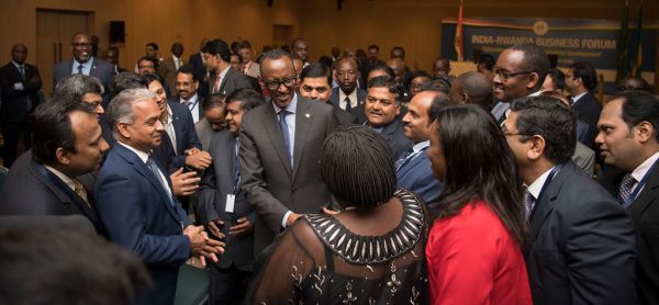 President Kagame and Prime Minister Narendra Modi of India attend the India-Rwanda Business Forum | Kigali, 24 July 2018