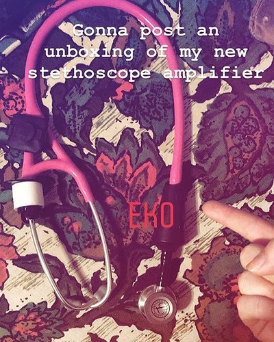 All my co-workers call me the #GadgetNurse because I love using #technology and #innovation to make my shifts easier. Well, I got an amplifying device for my Littman Cardiology IV. Now I can TURN IT UP! Unboxing and first impression videos coming soon-ish