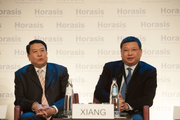 Xu Heyi, Chairman, Beijing Automotive Group, China and Xiang Bing, Dean, Cheung Kong Graduate School of Business