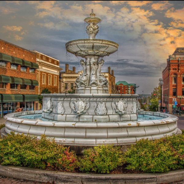 Brockville Ontario - Canada - King St. W. and Court House Ave - John H, Fulford Fountain
