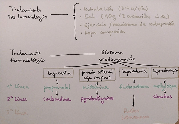 Algoritmo de tratamiento sugerido por la 'Canadian Journal of Cardiology' para pacientes con POTS