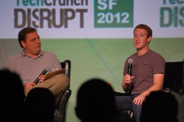 Mark Zuckerberg and Michael Arrington