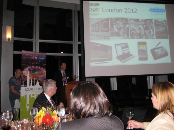 Simon Wilson, BBC News Washington, presenting at Think London's Washington DC 2012 Dinner