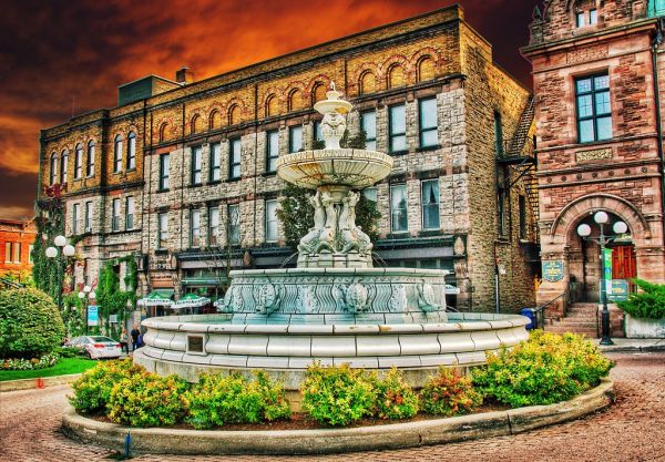 Brockville Ontario - Canada - King St. W. and Court House Ave - John H, Fulford Fountain