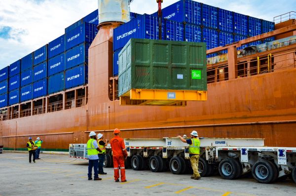 $25 million state-of-the-art cancer treatment equipment moves through JAXPORT