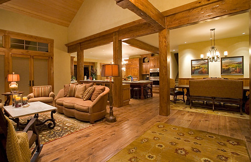 Steve Bennett Builders: Interior photo - spacious living room in new custom home