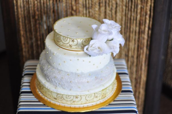 4 tier weding cake ~totcupcakes.com~